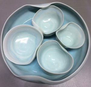 Water Eddies Series - porcelain set